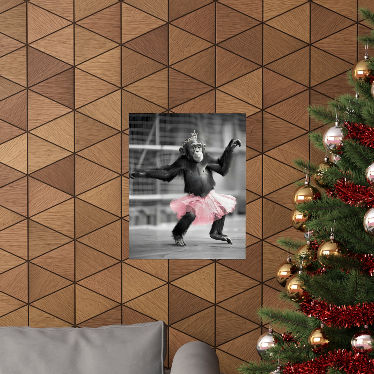 Monkey Tutu, Monkey Wall Art