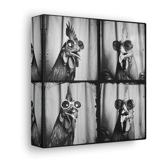 Chicken Photo Booth Canvas
