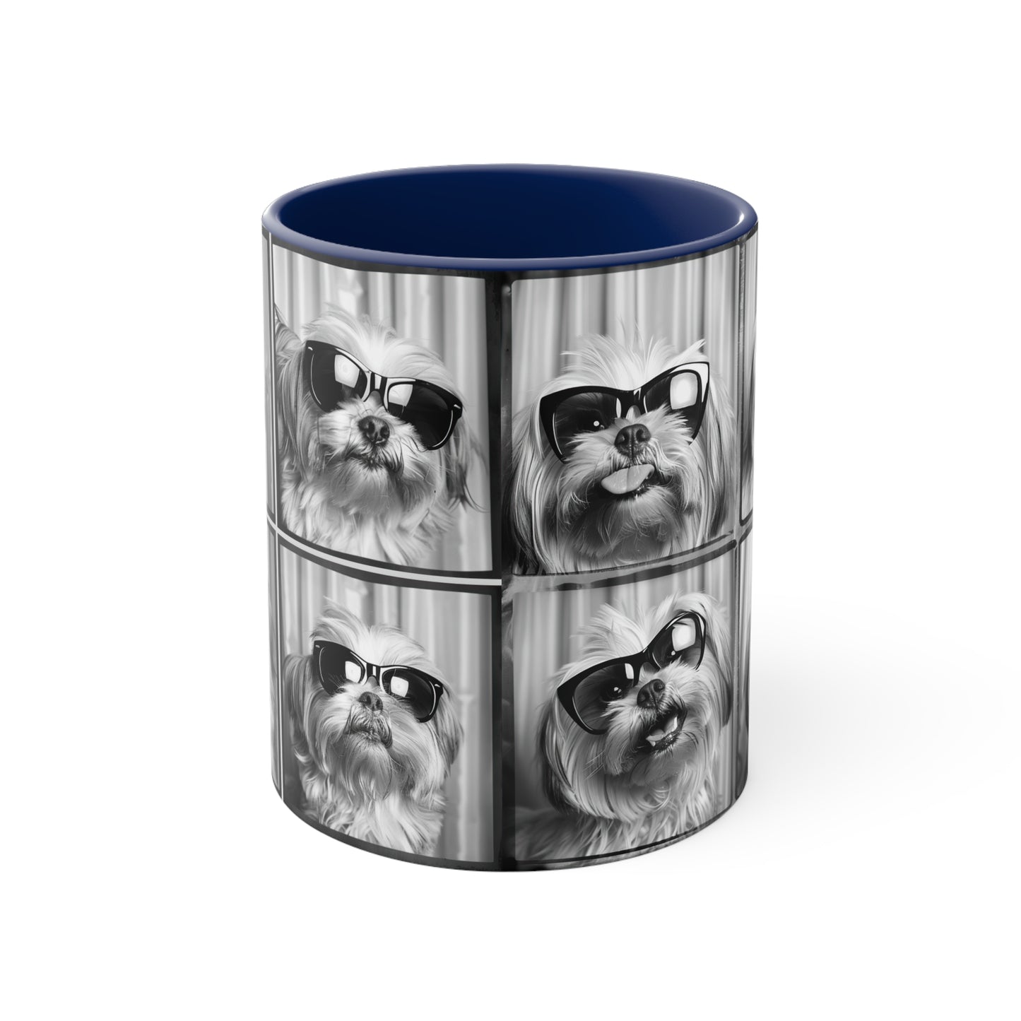 Shih Tzu Photo Booth Accent Coffee Mug, 11oz
