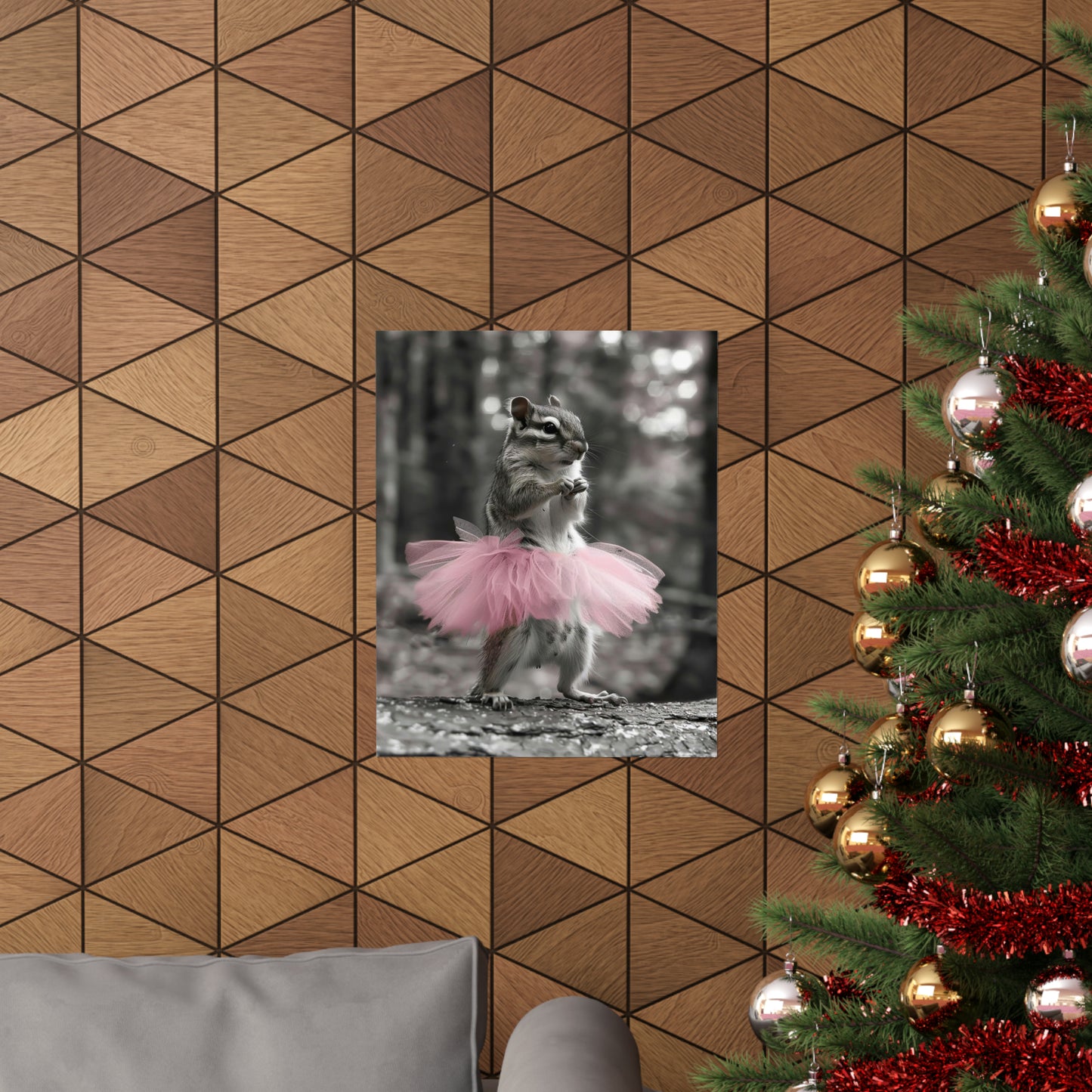 Chipmunk Tutu, Chipmunk Wall Art