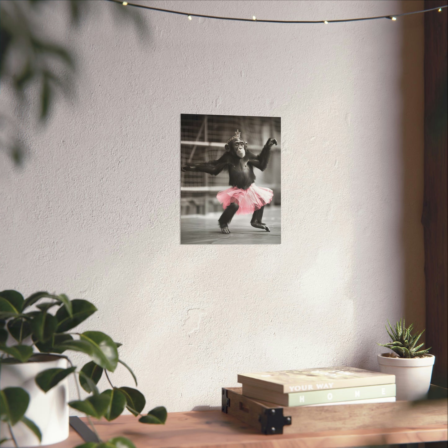 Monkey Tutu, Monkey Wall Art