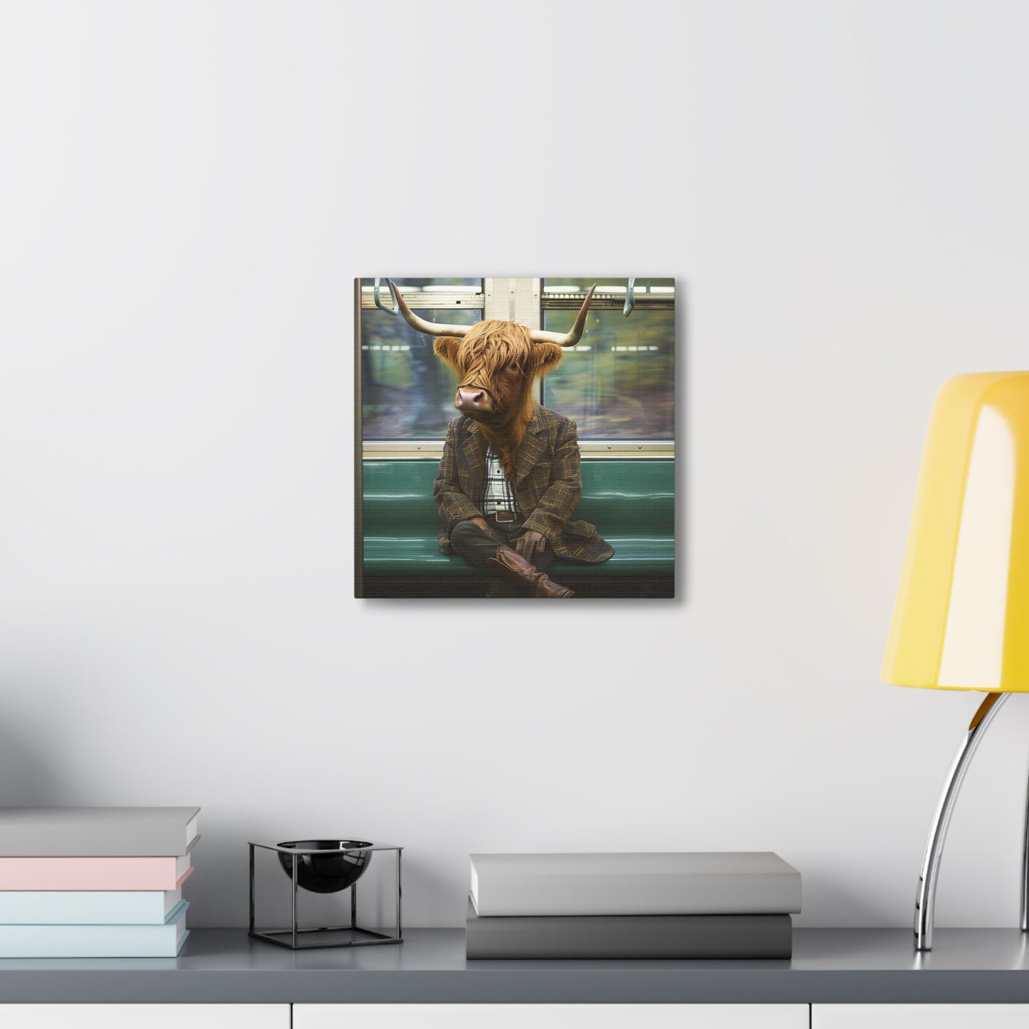 Highland Cattle Subway Canvas