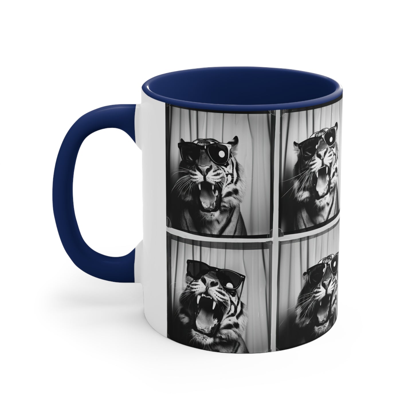 Tiger Photo Booth Accent Coffee Mug, 11oz