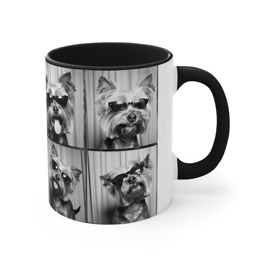 Yorkie Terrier  Photo Booth Accent Coffee Mug, 11oz
