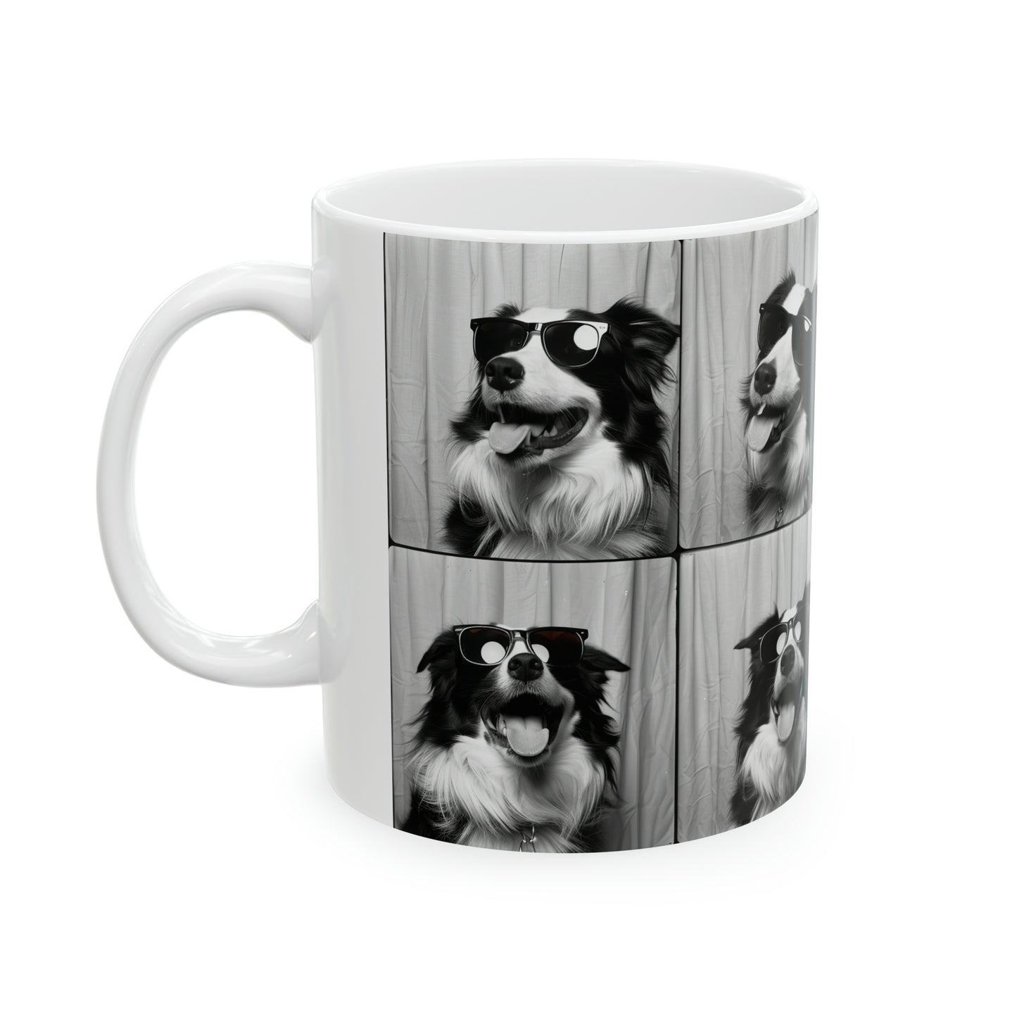 Border Collie Photo Booth 11oz Mug