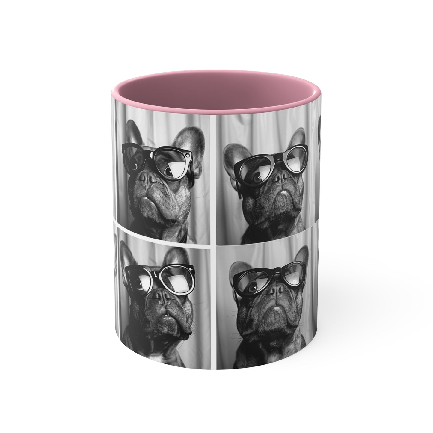 French Bulldog Photo Booth Accent Coffee Mug, 11oz