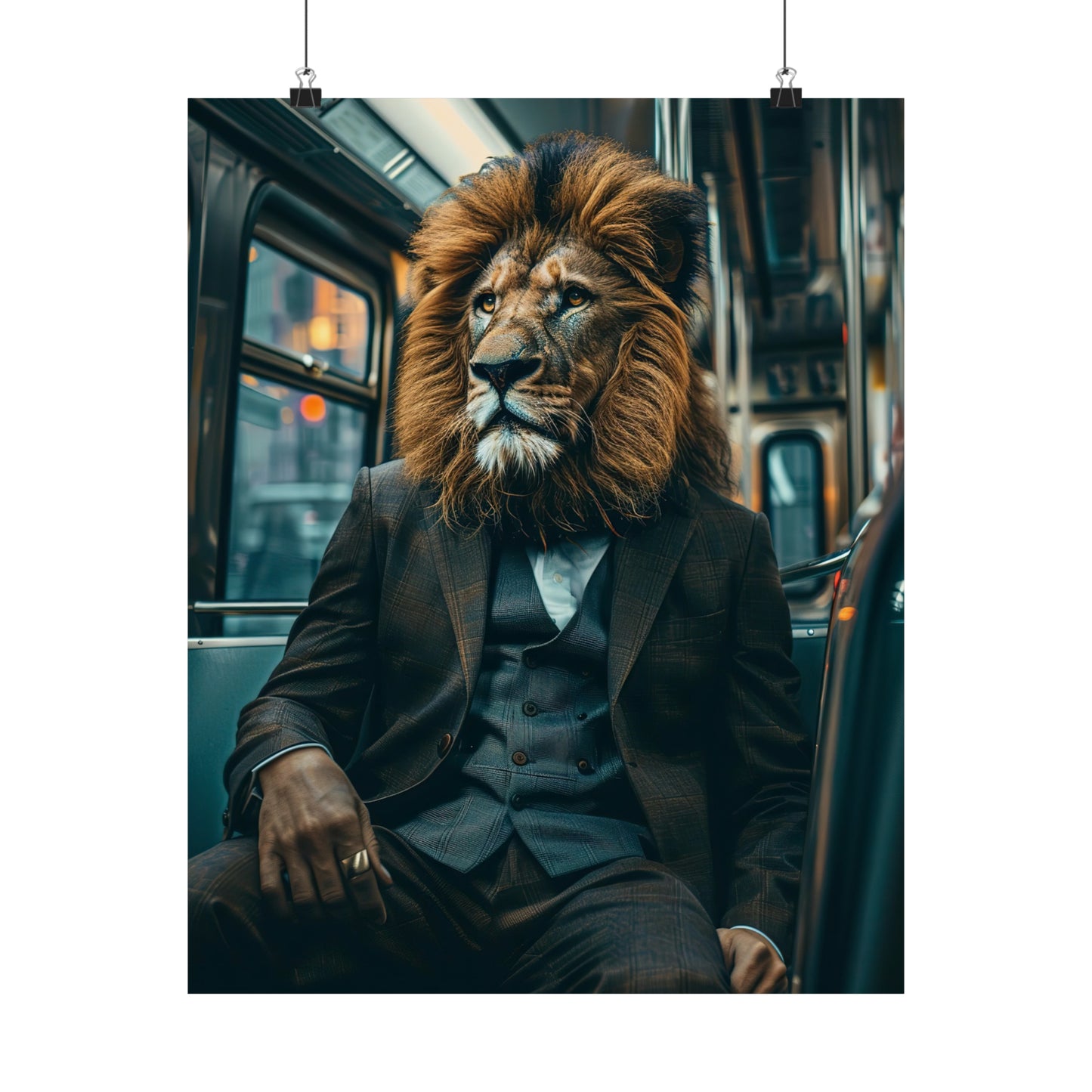 Lion Subway, Lion Wall Art