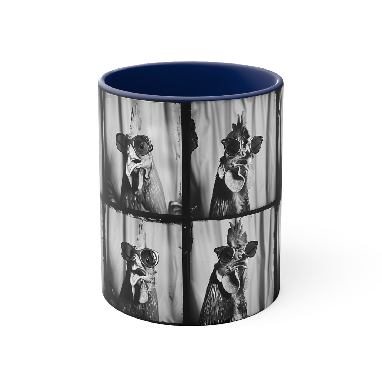 Chicken Photo Booth Accent Coffee Mug, 11oz