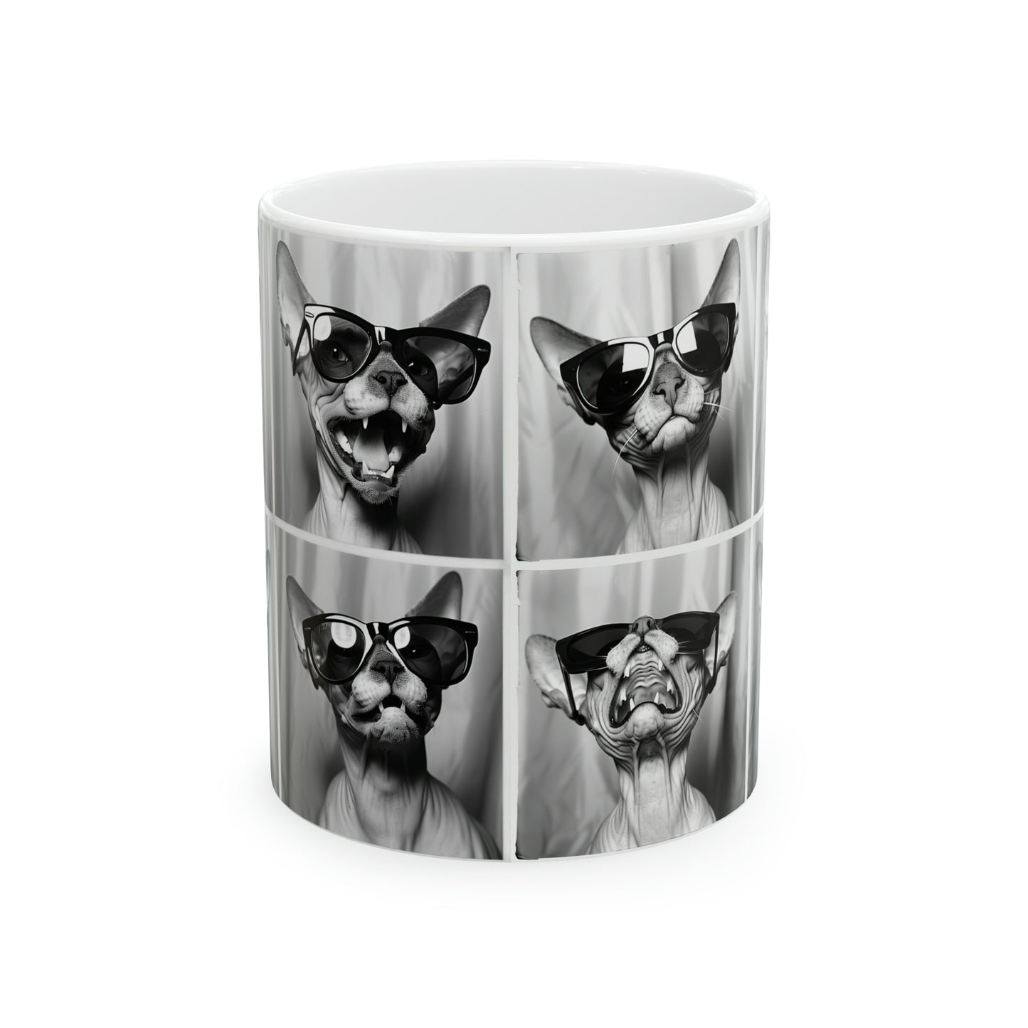 Sphynx Cat Photo Booth 11oz Mug