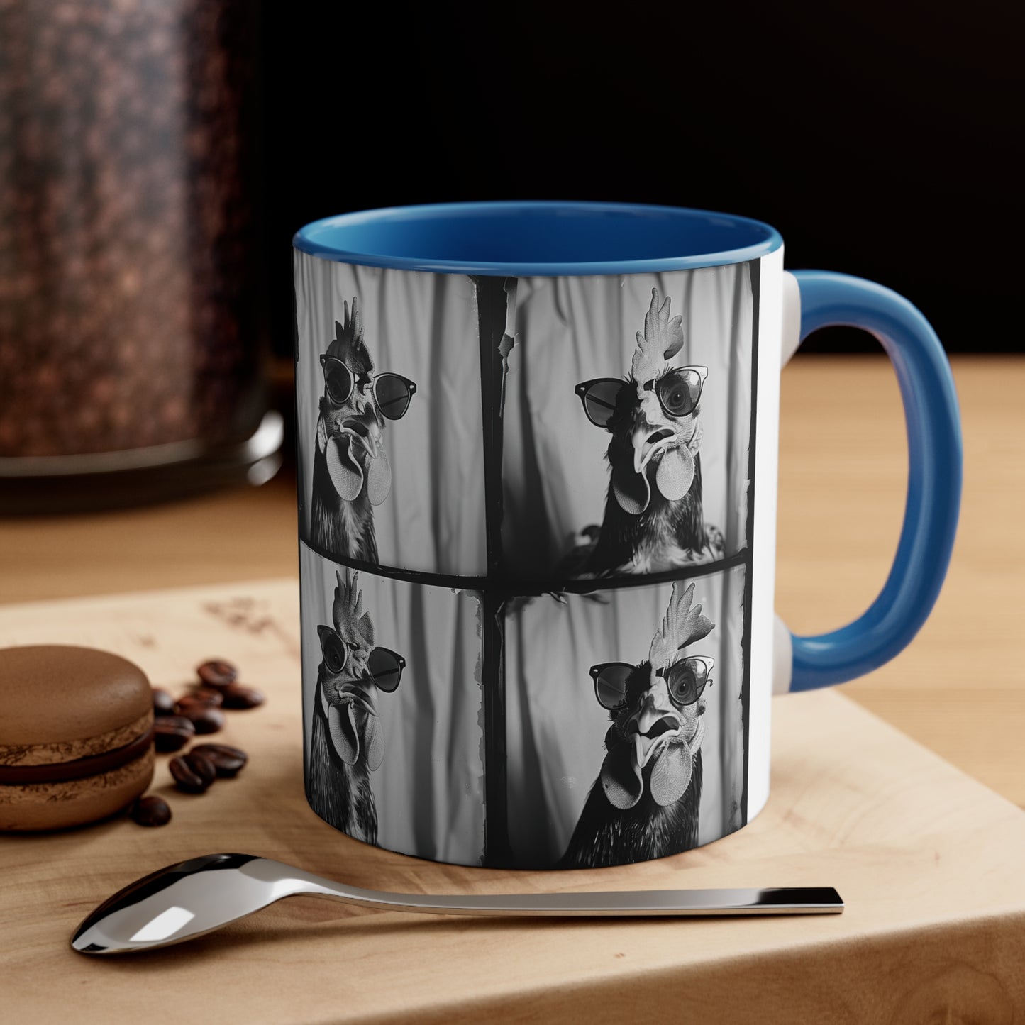 Chicken Photo Booth Accent Coffee Mug, 11oz