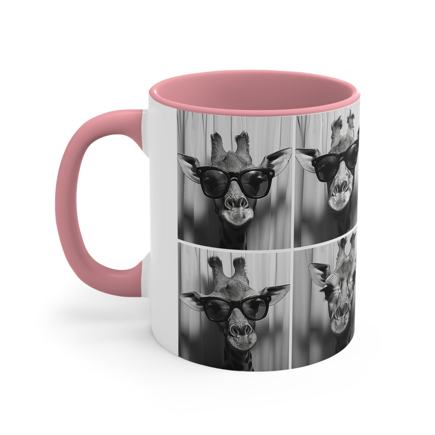 Giraffe Photo Booth Accent Coffee Mug, 11oz