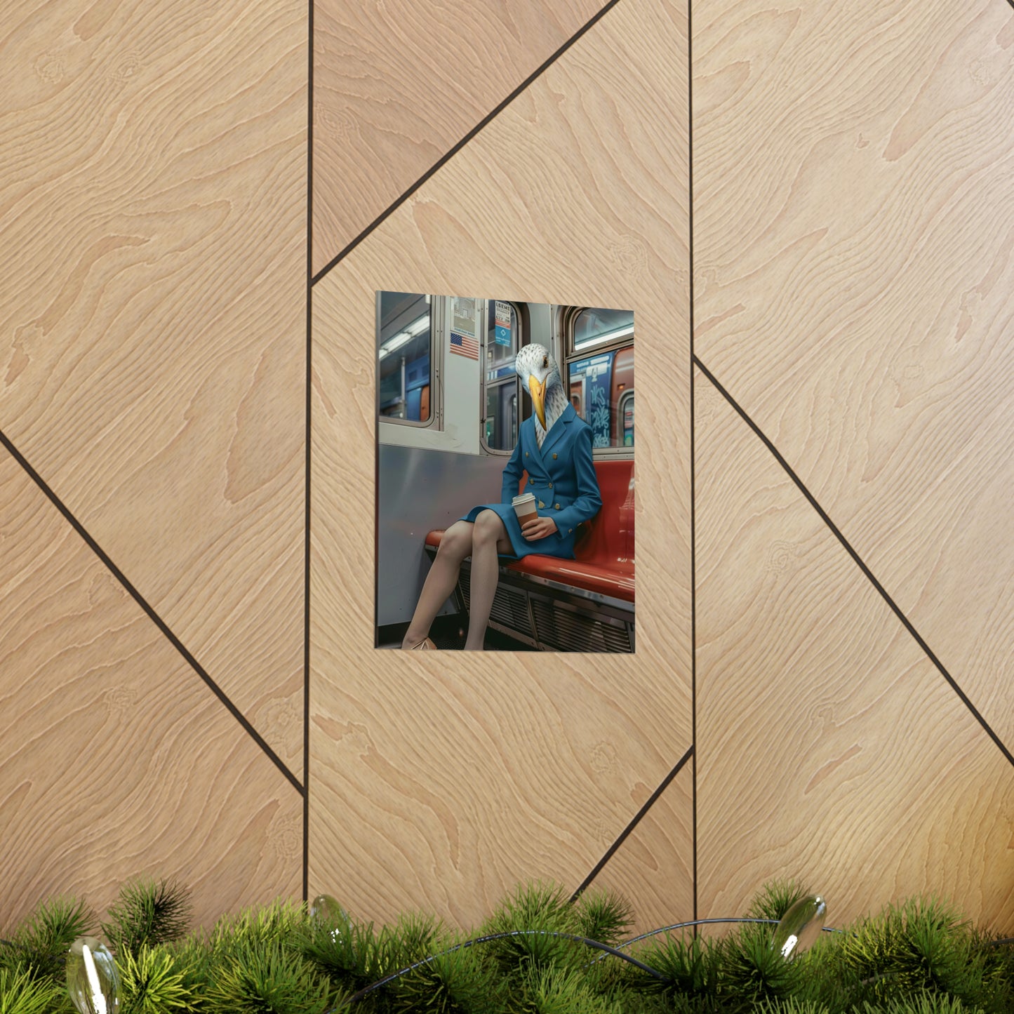 Seagull in NY Subway, Seagull Wall Art