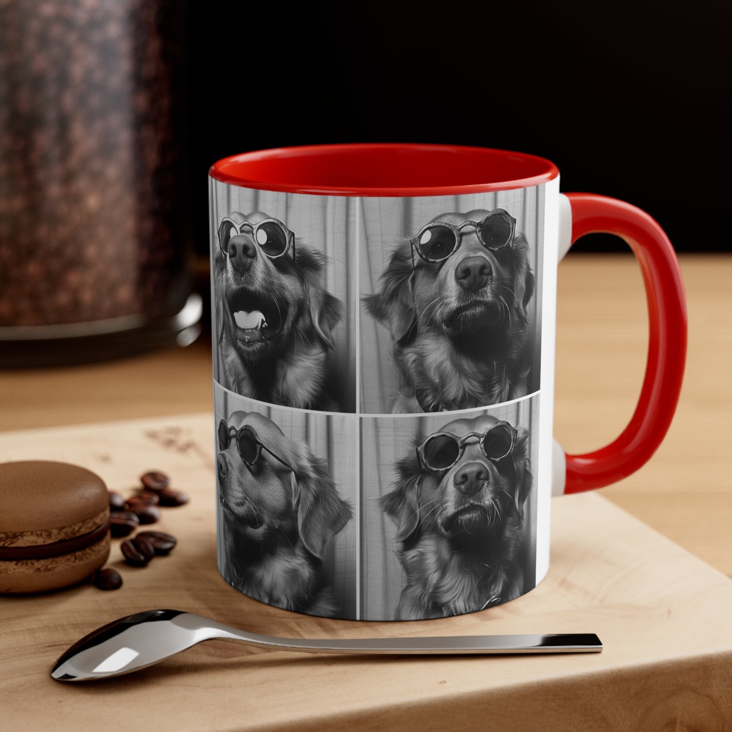 Golden Retriever Photo Booth Accent Coffee Mug, 11oz