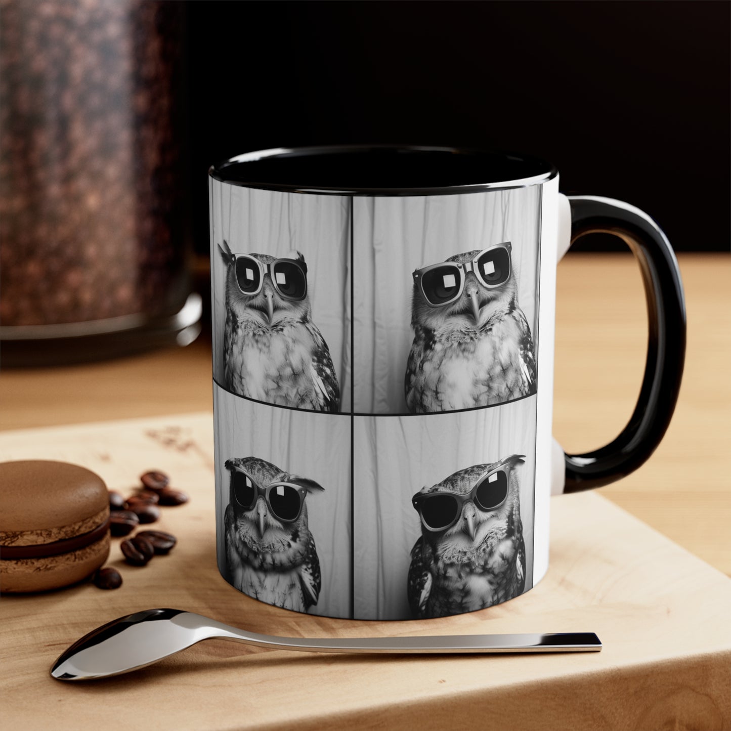 Owl Photo Booth Accent Coffee Mug, 11oz
