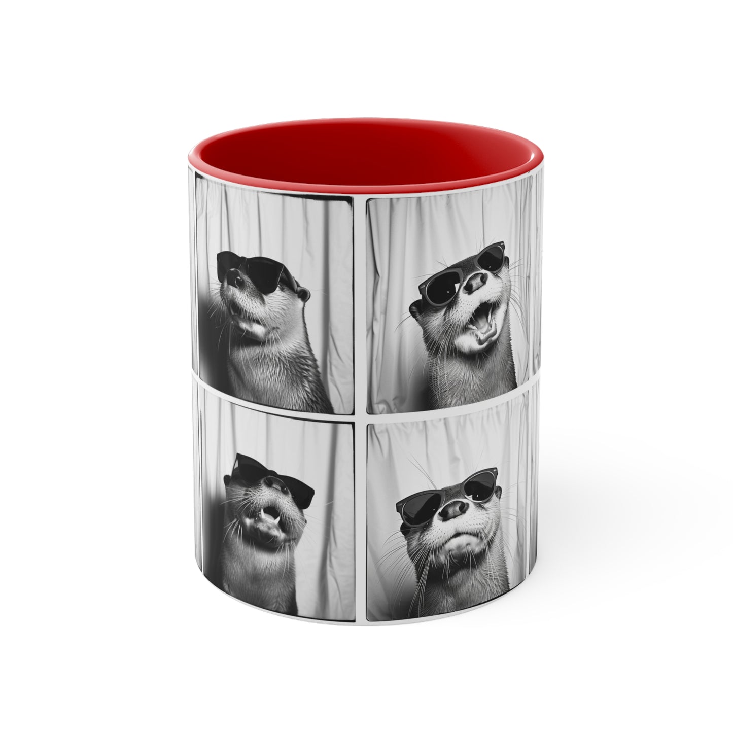 Otter Photo Booth Accent Coffee Mug, 11oz