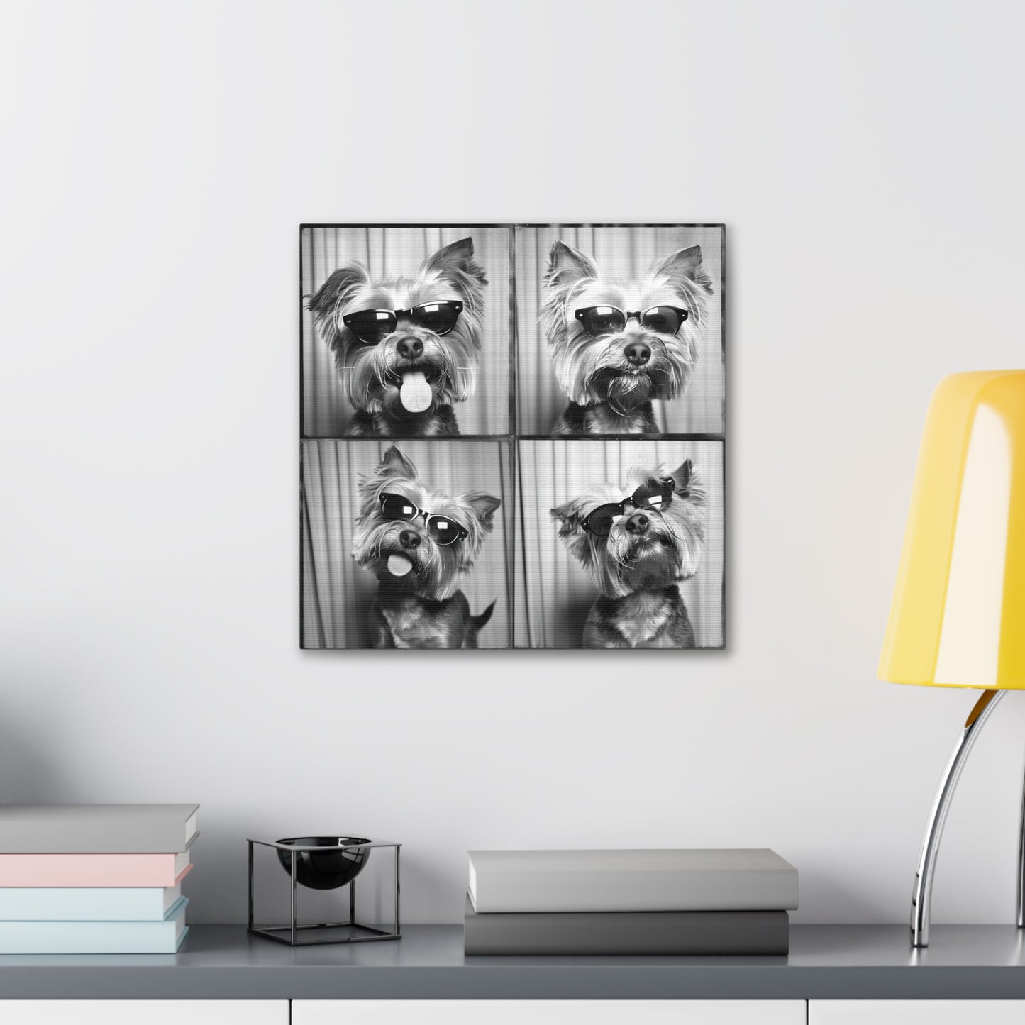 Yorkie Terrier Photo Booth Canvas
