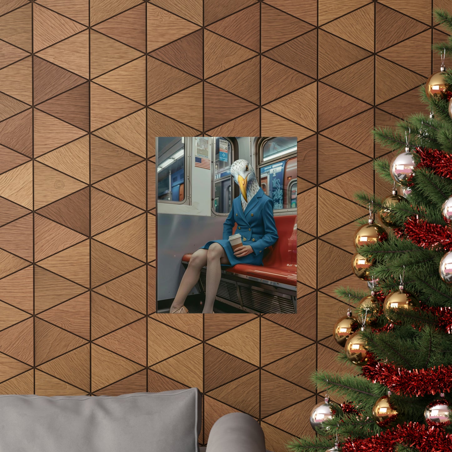 Seagull in NY Subway, Seagull Wall Art