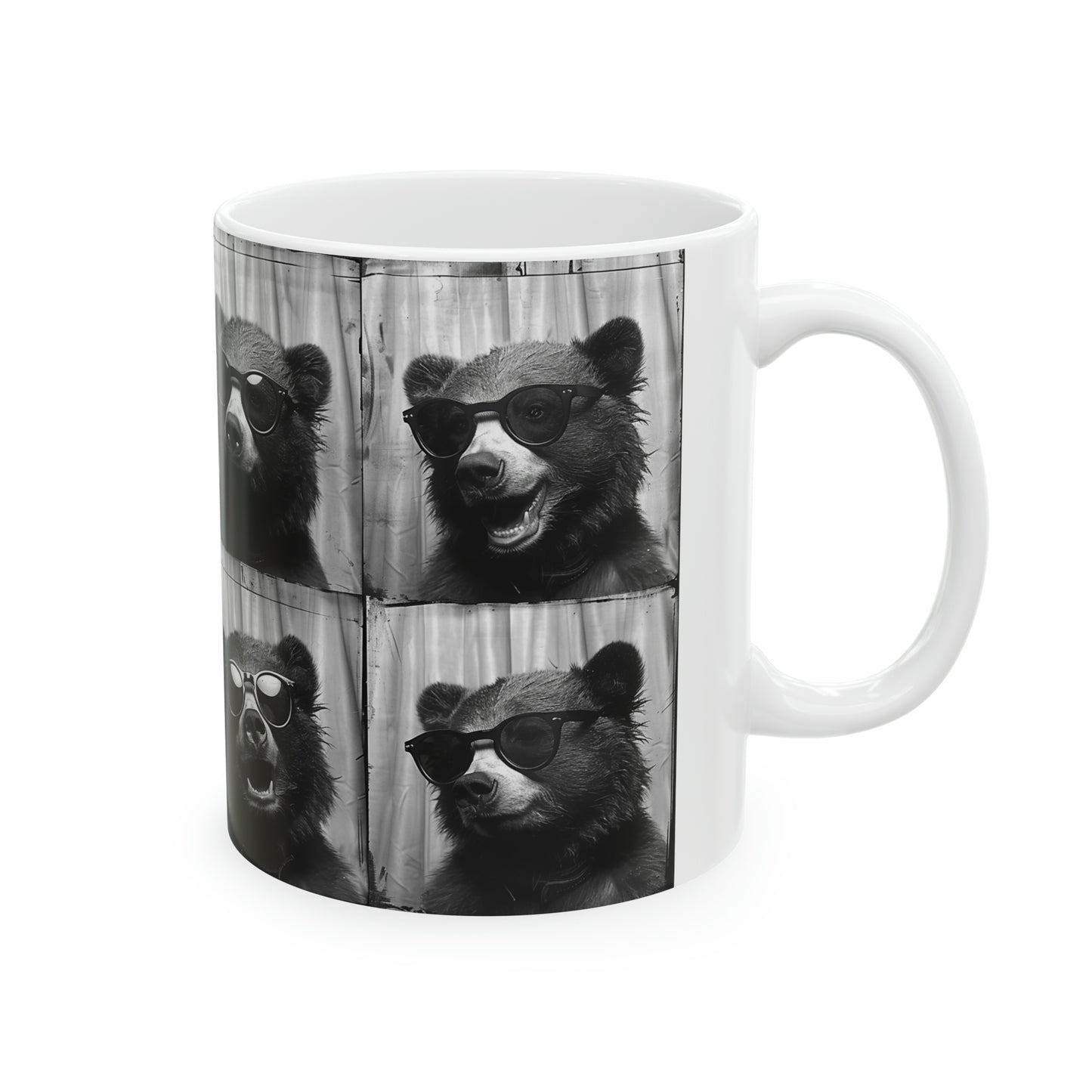 Bear Photo Booth Accent Coffee Mug, 11oz