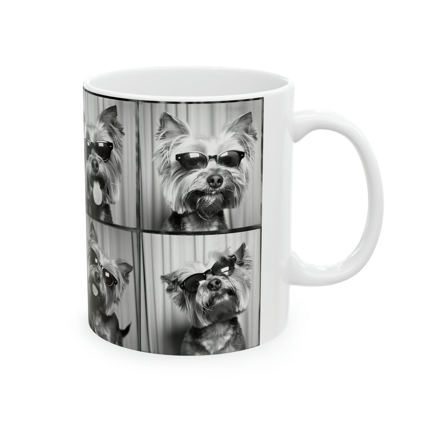 Yorkie Terrier  Photo Booth Accent Coffee Mug, 11oz