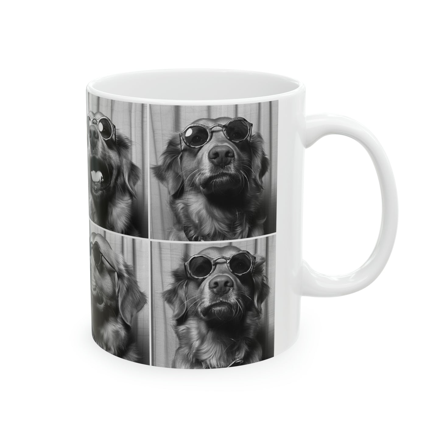 Golden Retriever Photo Booth Accent Coffee Mug, 11oz