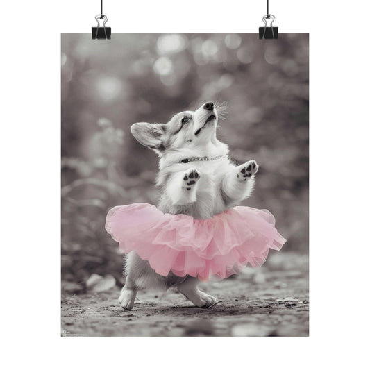 Corgi Tutu, Corgi Wall Art