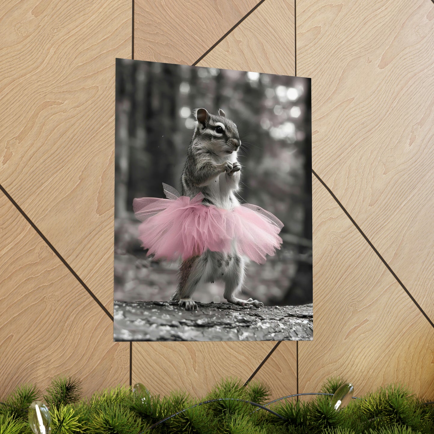 Chipmunk Tutu, Chipmunk Wall Art