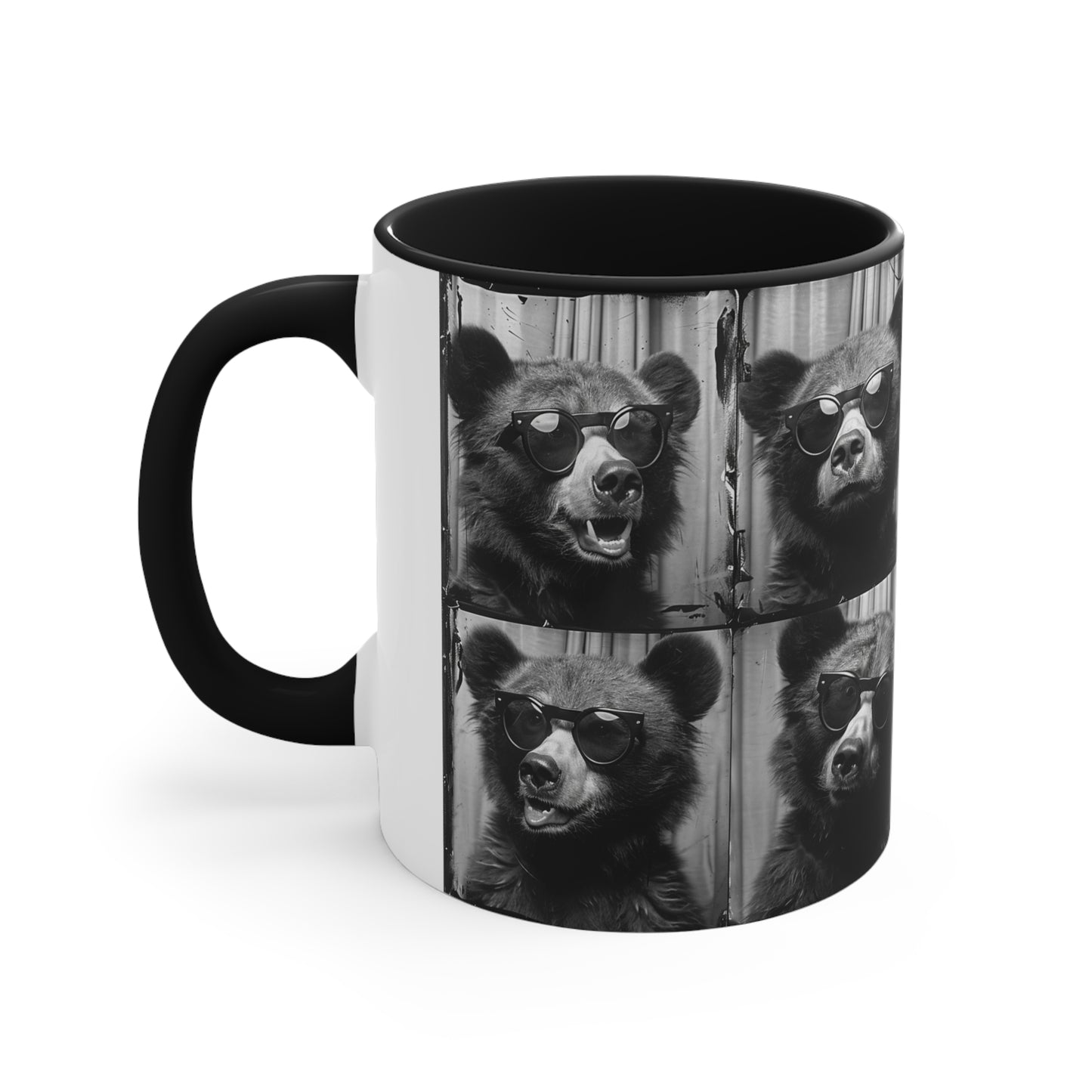 Bear Photo Booth Accent Coffee Mug, 11oz
