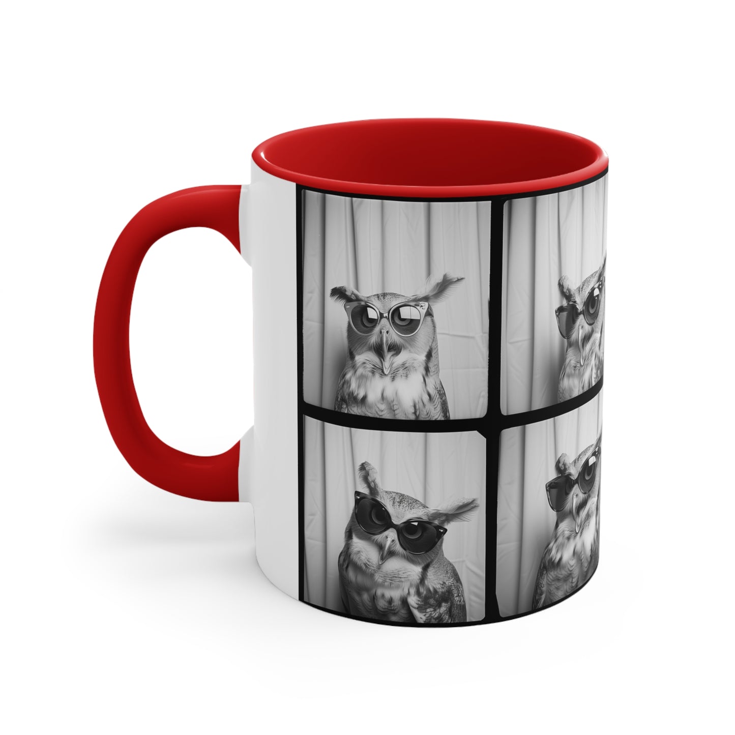 Owl Photo Booth Accent Coffee Mug, 11oz
