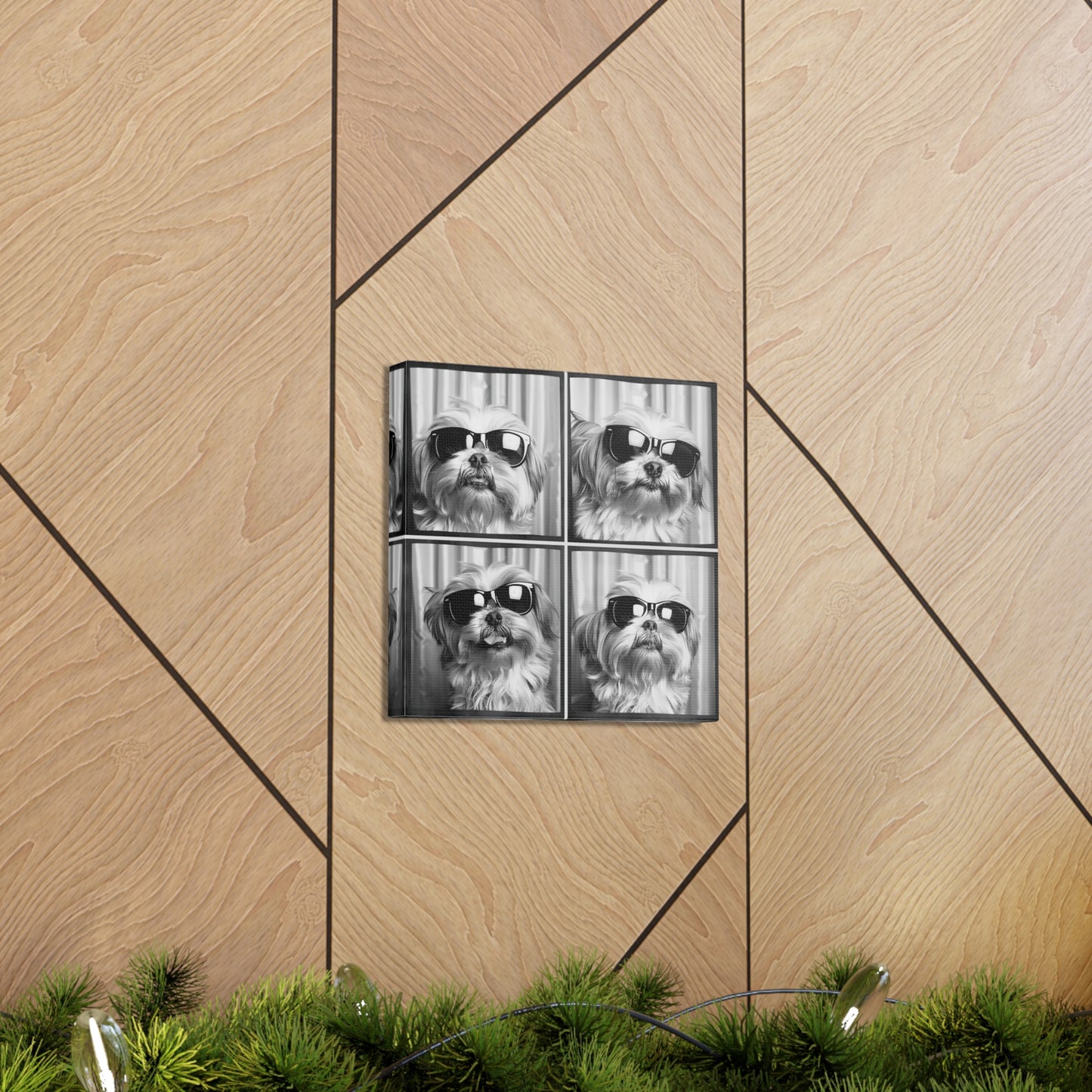 Shih Tzu Photo Booth Canvas