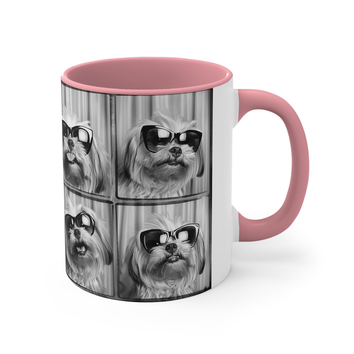 Shih Tzu Photo Booth Accent Coffee Mug, 11oz