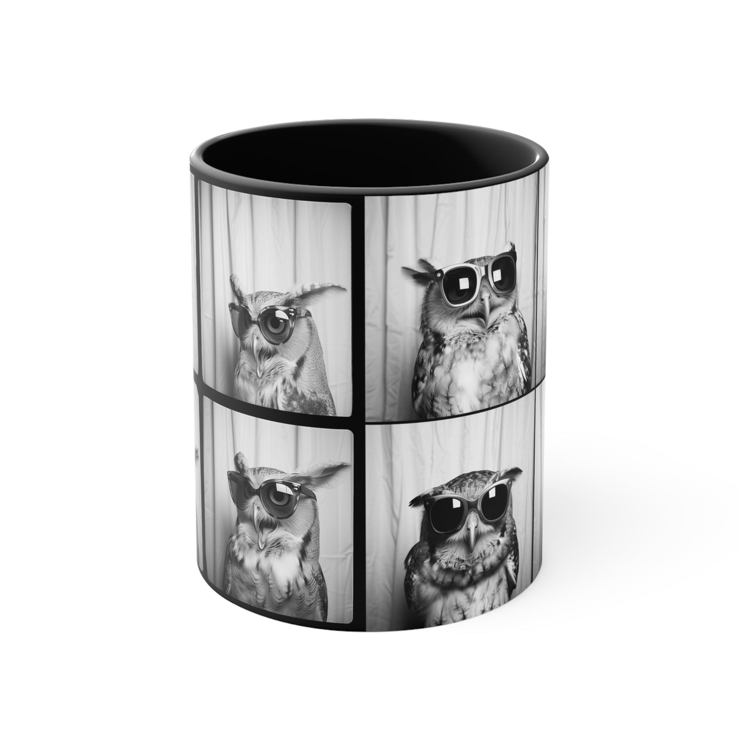 Owl Photo Booth Accent Coffee Mug, 11oz