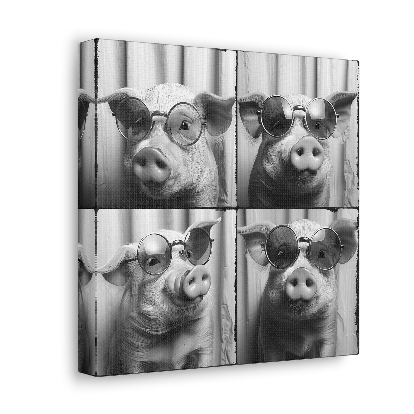 Pig Photo Booth Canvas
