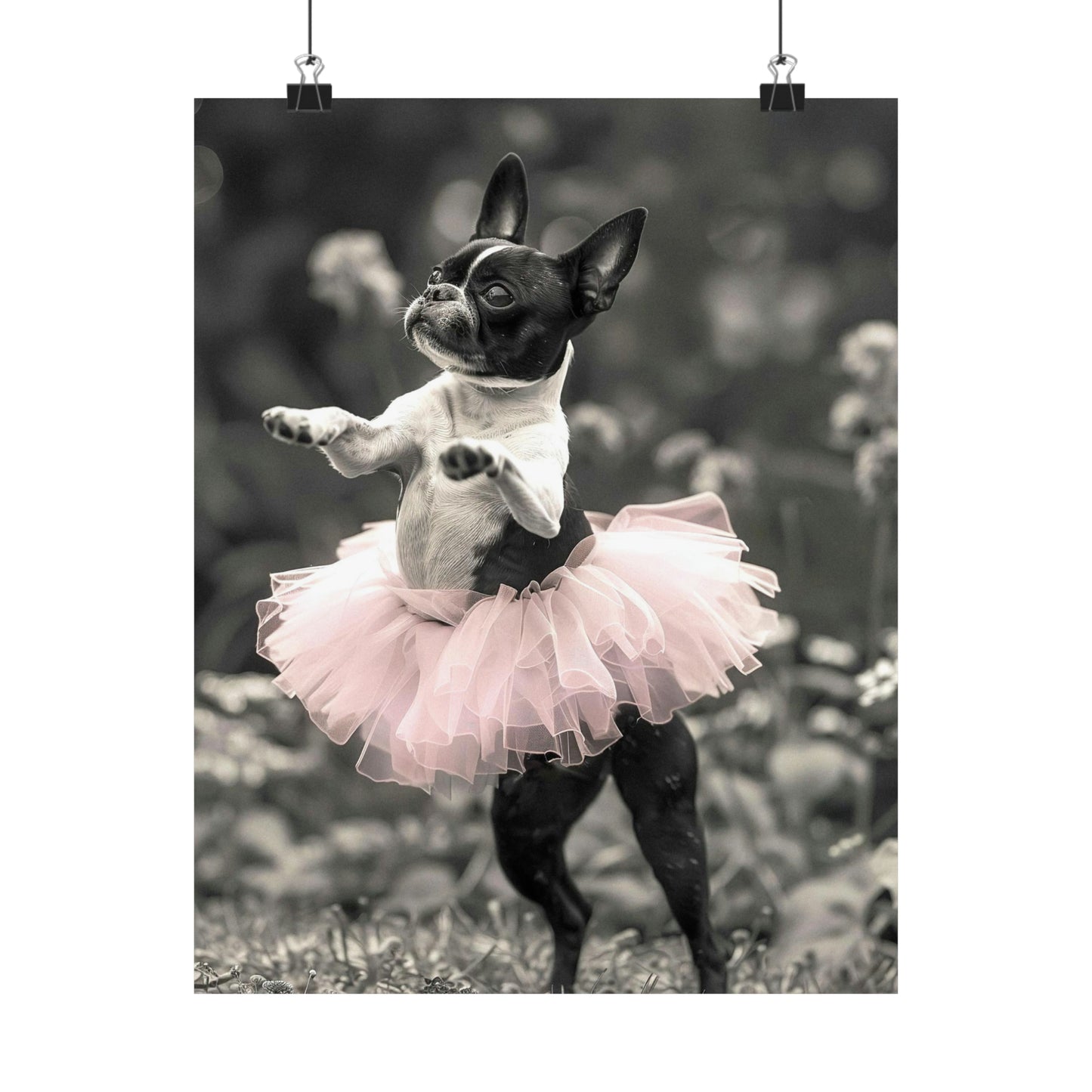Boston Terrier Tutu, Boston Terrier Wall Art
