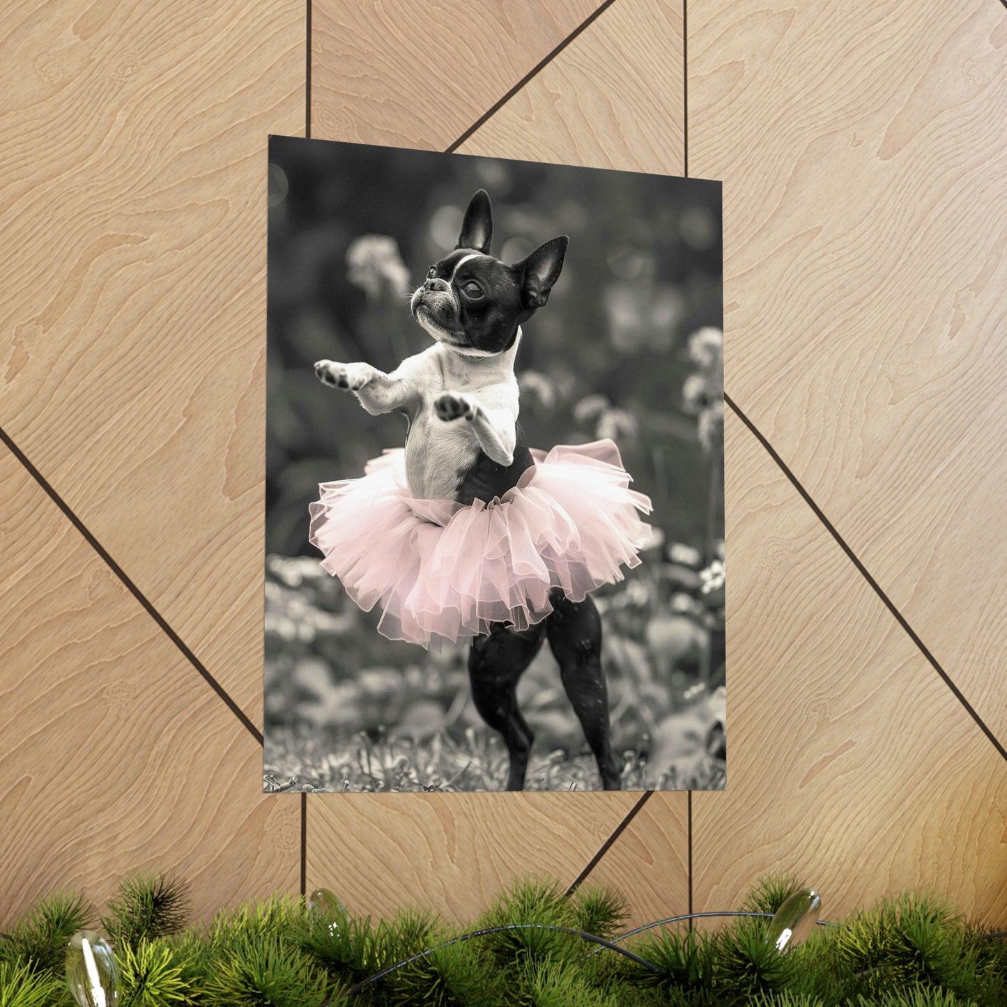 Boston Terrier Tutu, Boston Terrier Wall Art