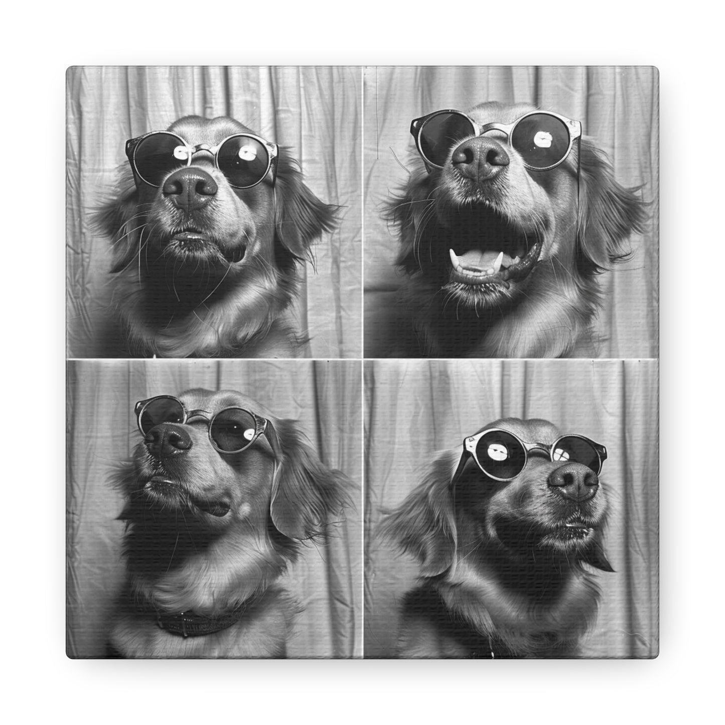 Golden Retriever Photo Booth Canvas