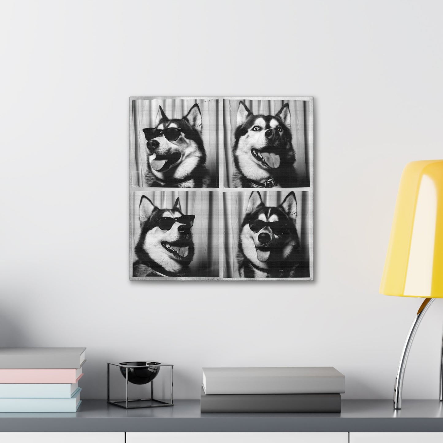 Husky Photo Booth Canvas