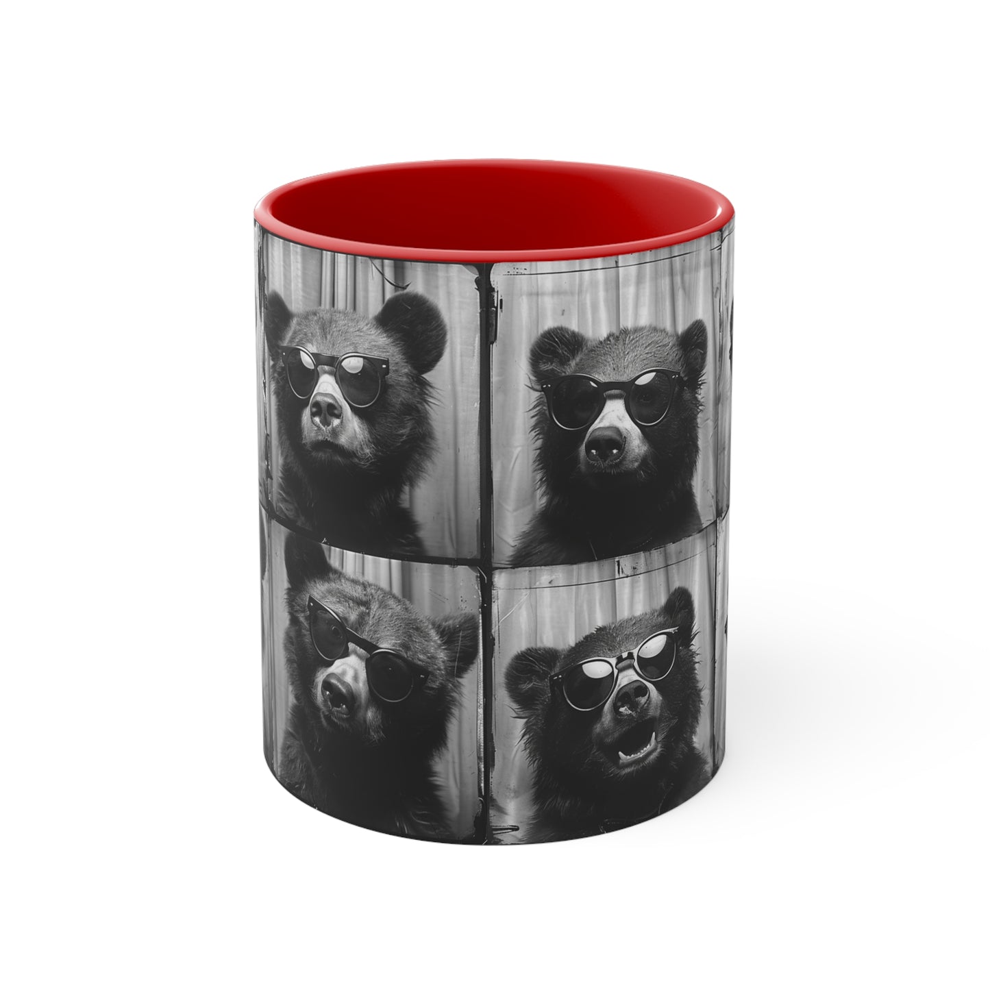 Bear Photo Booth Accent Coffee Mug, 11oz