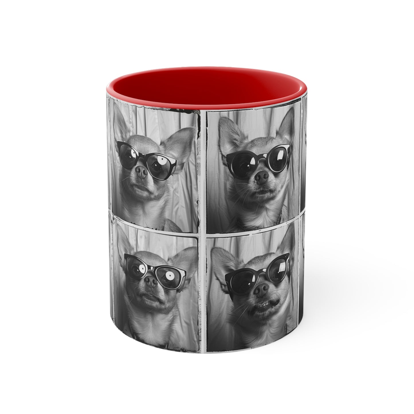 Chihuahua Photo Booth Accent Coffee Mug, 11oz