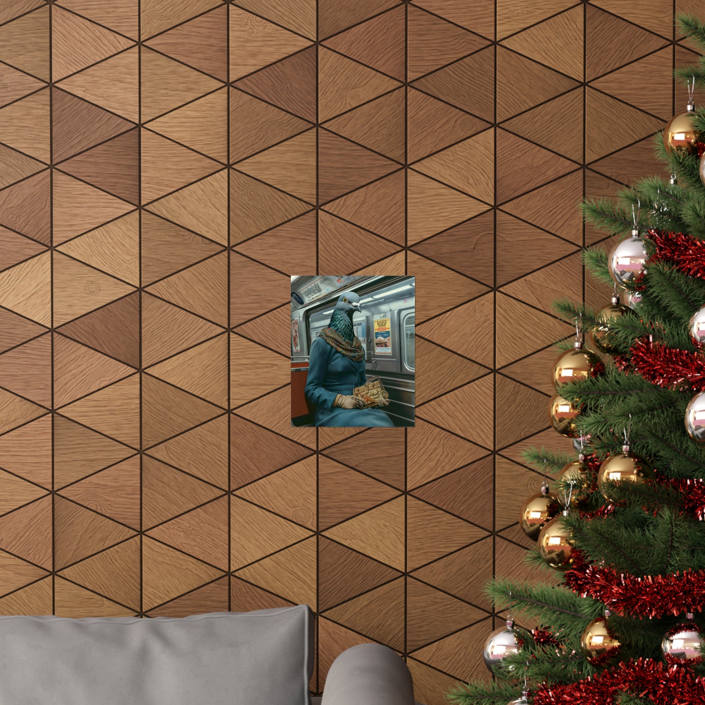 Pigeon in NY Subway, Pigeon Wall Art