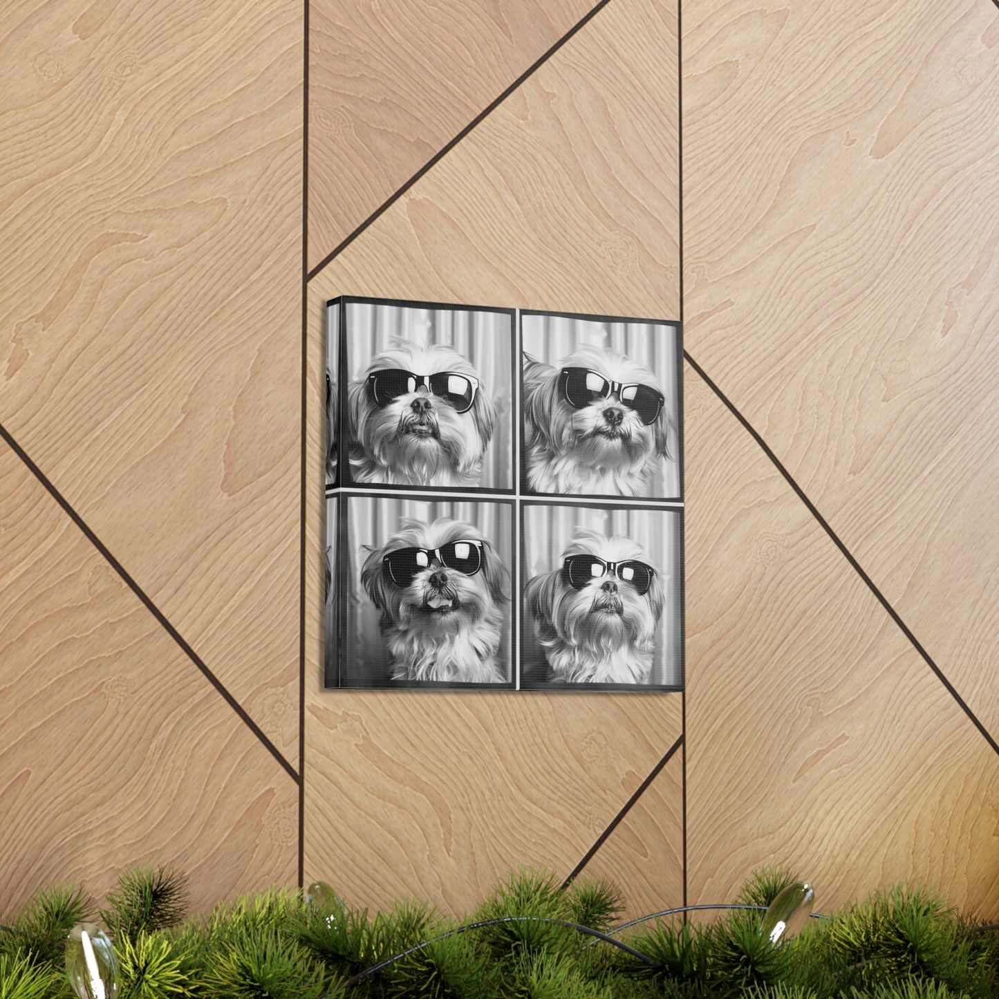 Shih Tzu Photo Booth Canvas