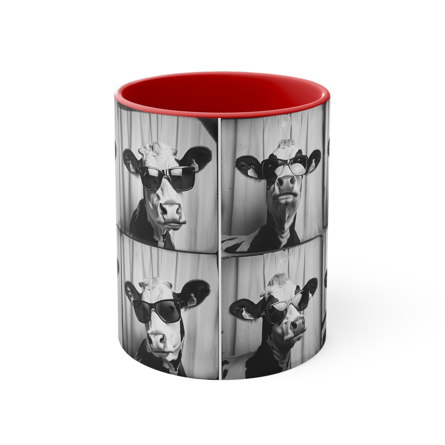 Cow Photo Booth Accent Coffee Mug, 11oz