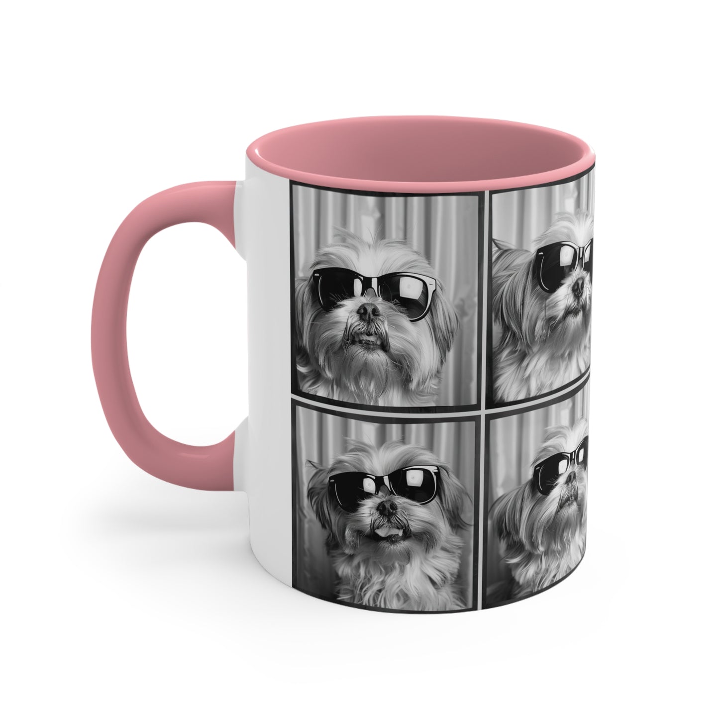Shih Tzu Photo Booth Accent Coffee Mug, 11oz