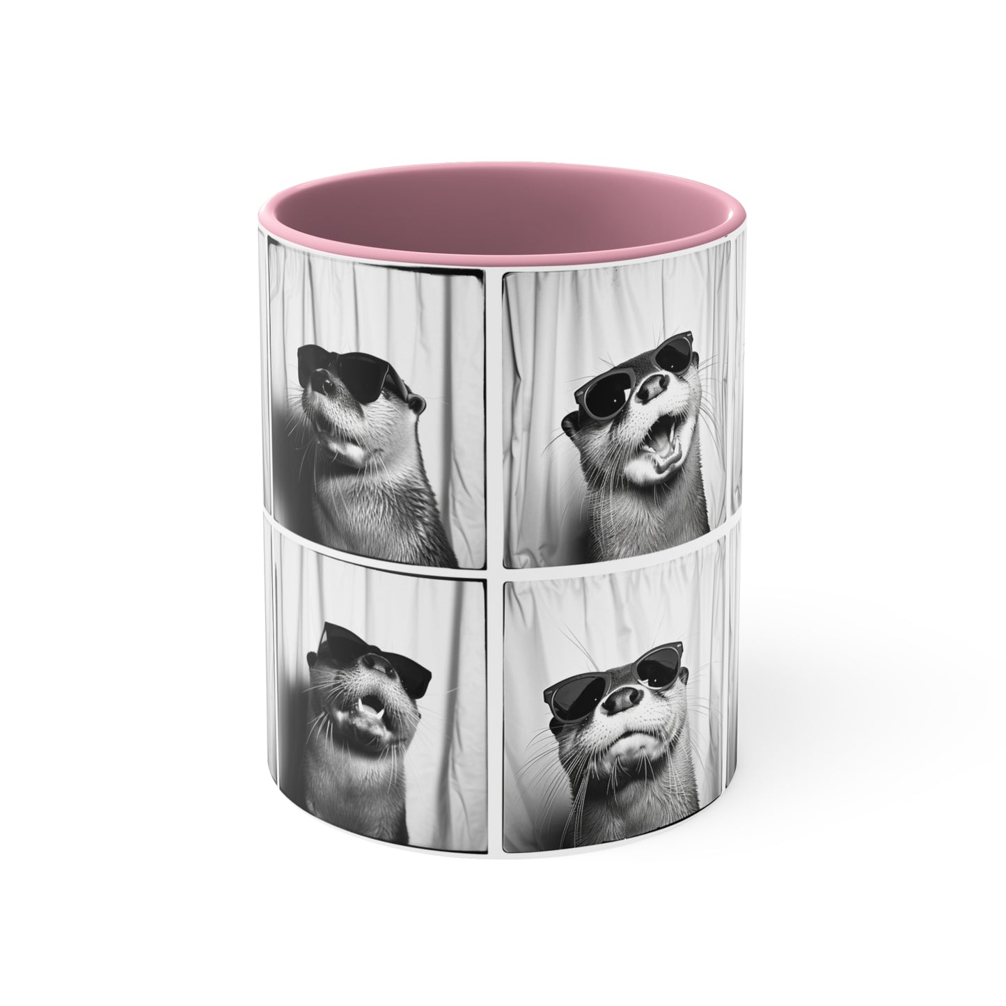 Otter Photo Booth Accent Coffee Mug, 11oz