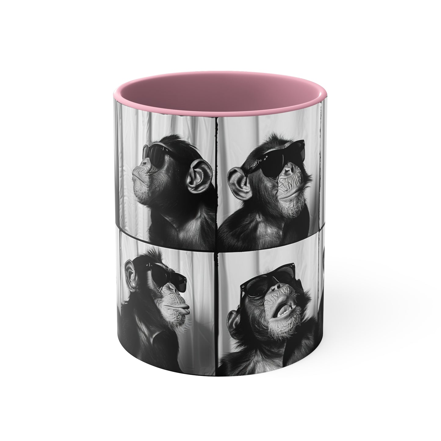 Monkey Photo Booth Accent Coffee Mug, 11oz