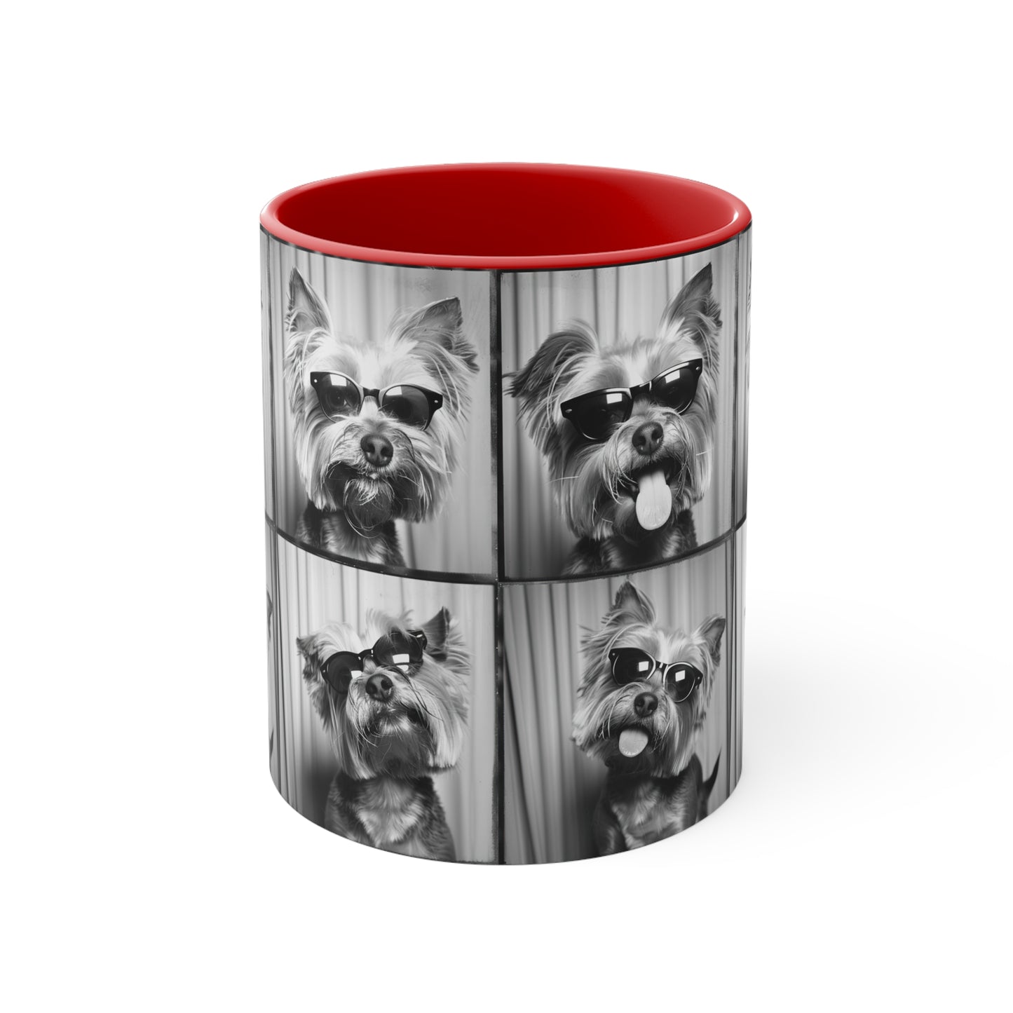 Yorkie Terrier  Photo Booth Accent Coffee Mug, 11oz