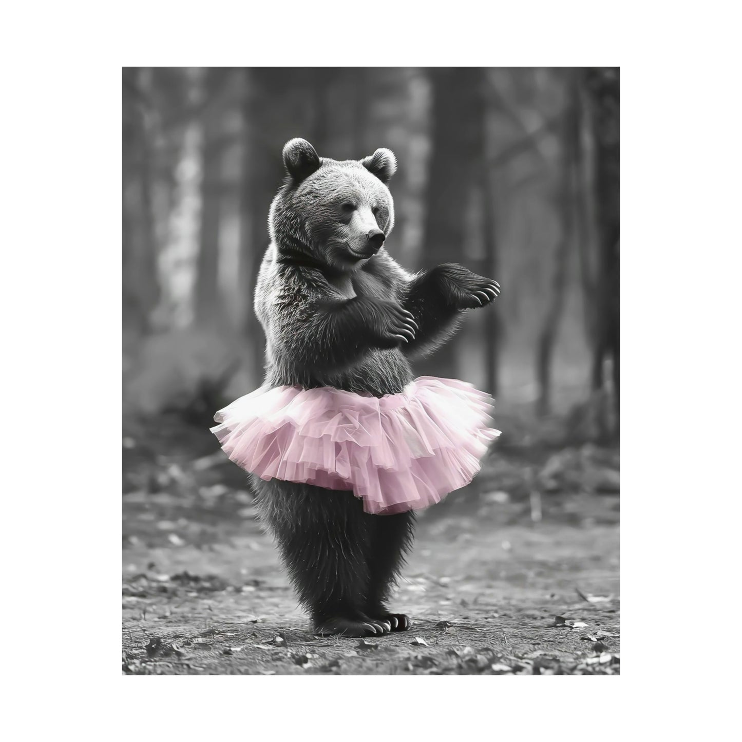 Bear Tutu, Bear Wall Art