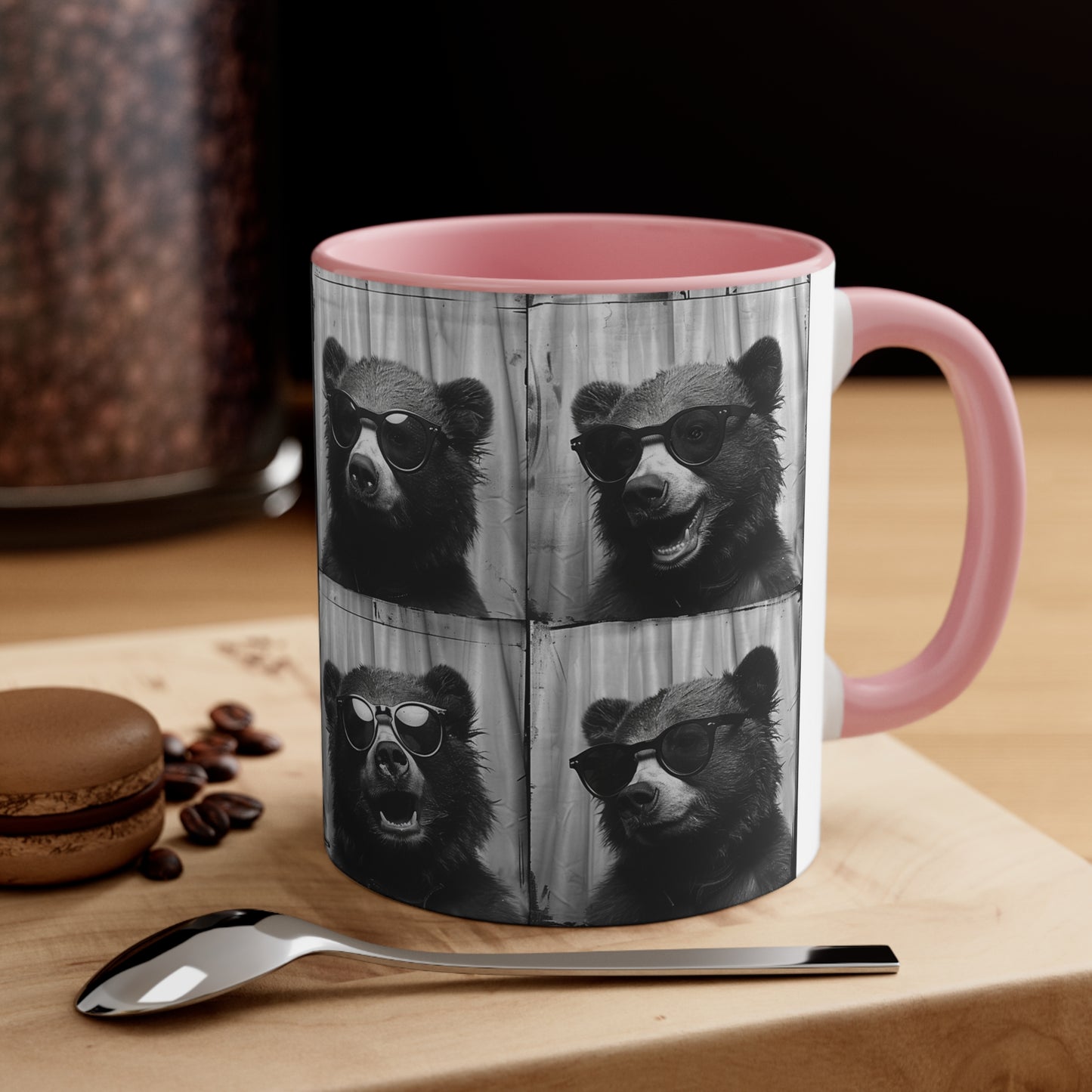 Bear Photo Booth Accent Coffee Mug, 11oz