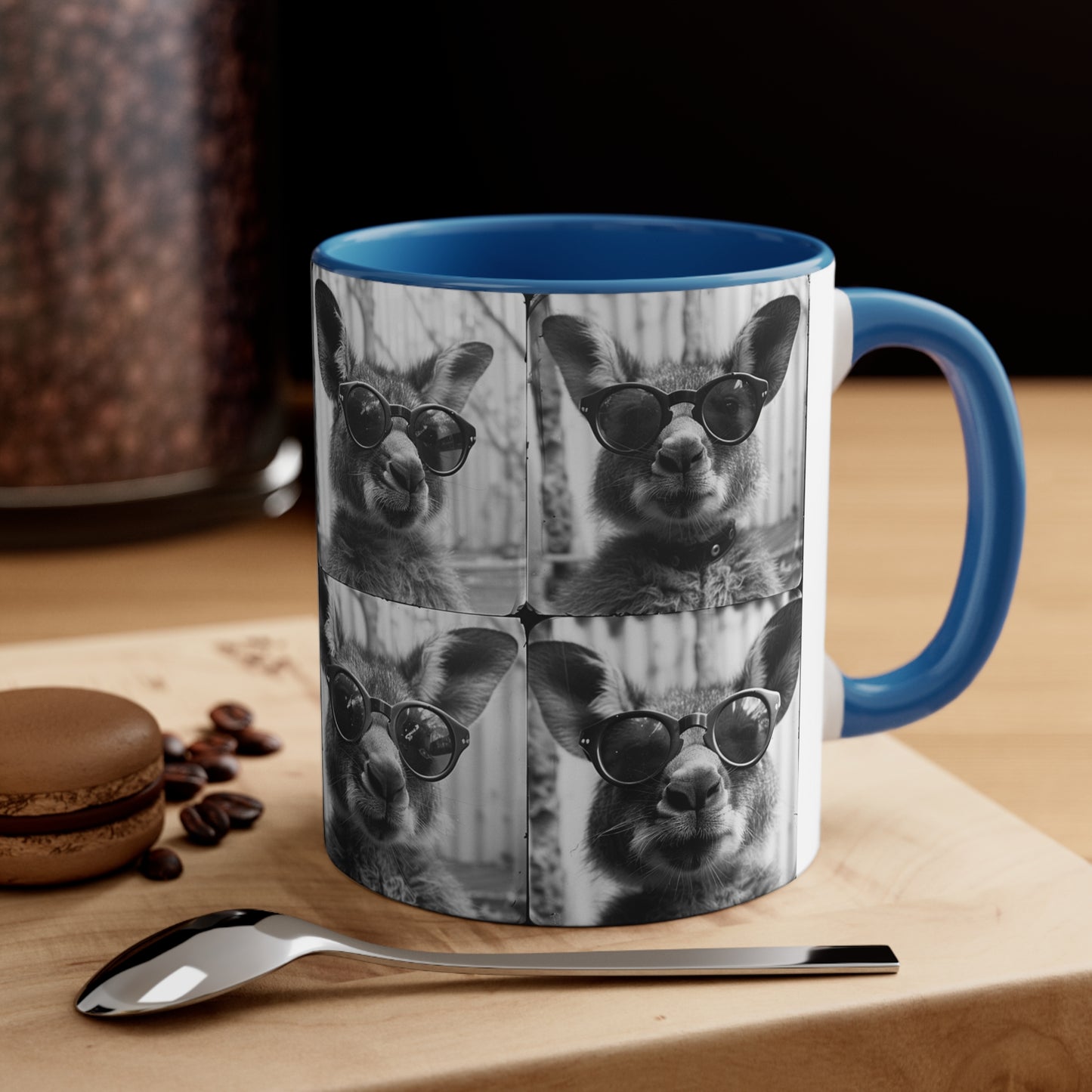 Kangroo Photo Booth Accent Coffee Mug, 11oz
