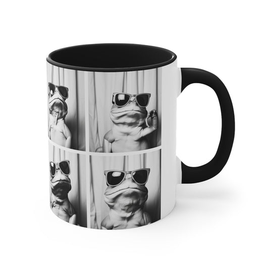 Frog Photo Booth Accent Coffee Mug, 11oz