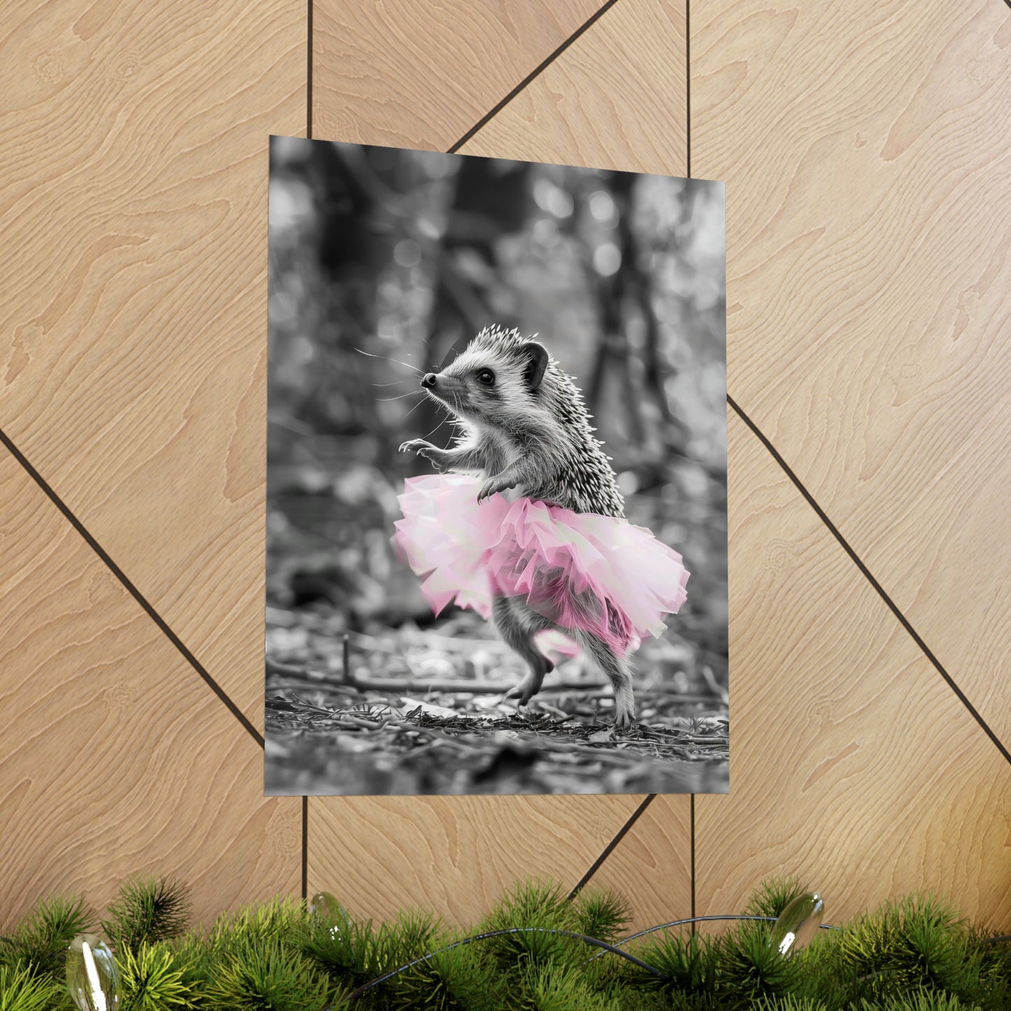 Hedgehock Tutu, Hedgehock Wall Art